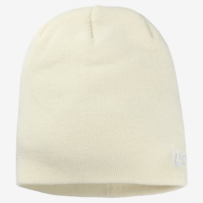  Blank Hats New Era Basic Knit Hat - Cream