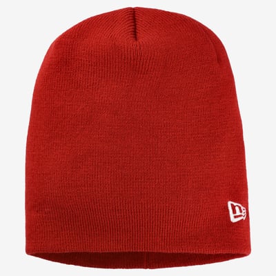  Blank Hats New Era Basic Knit Hat - Red