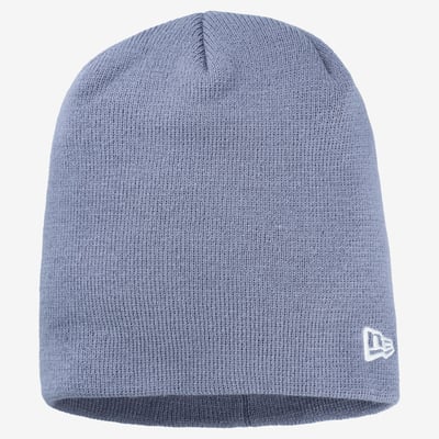  Blank Hats New Era Basic Knit Hat - Steel