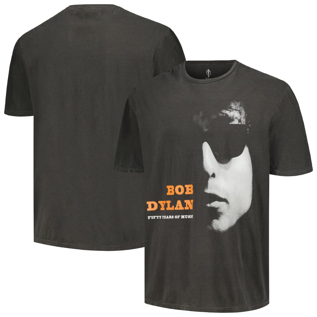 Bob Dylan 50 Years Washed Graphic T-Shirt - Black