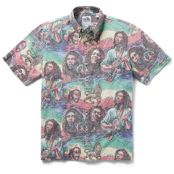 T-shirt Graphique Bob Marley Grande Taille L - Impression Sublimation, Coupe Regular