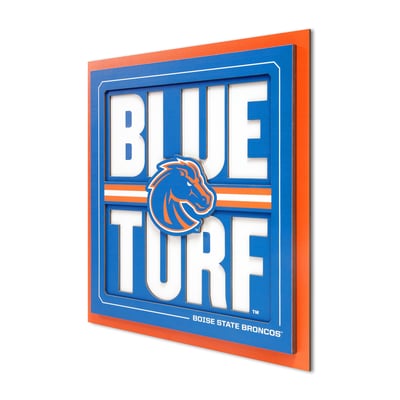 Boise State Broncos 12" x 12" Slogan Series 3D Wall Art