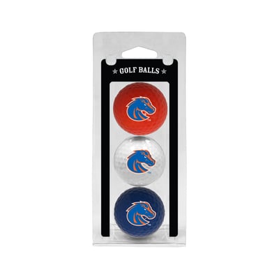 Boise State Broncos 3-Pack Multi-Colored Team Golf Ball Set