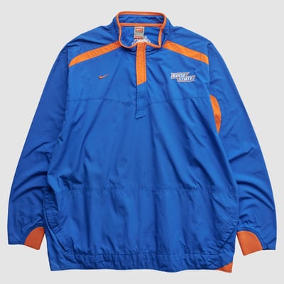 Boise State Broncos Nike 2000s 1/4 Zip Jacket - Blue - 2XL by Fanatics Real Vintage