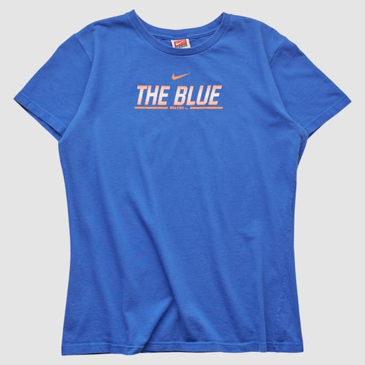 Boise State Broncos Nike 2000s T-shirt - Blue - M by Fanatics Real Vintage
