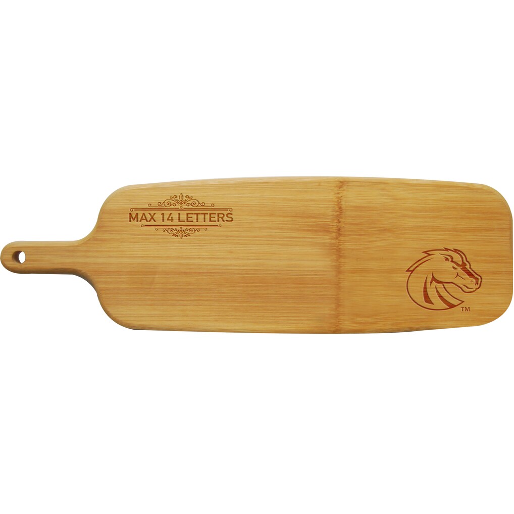 Boise State Broncos Personalized Bamboo Paddle Serving Board