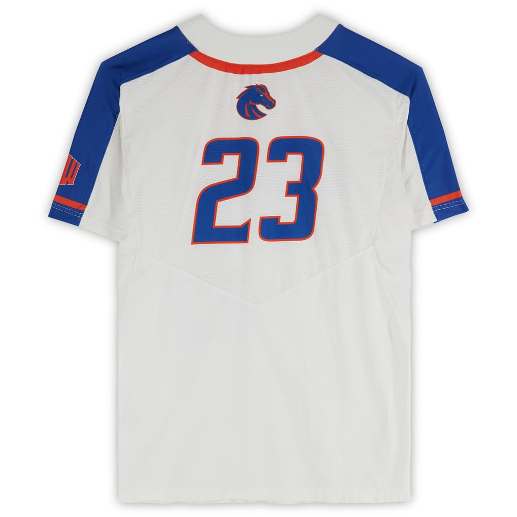Boise State Broncos Fanatics Authentic Team-Issued #23 White Jersey from the Softball Program - Size L