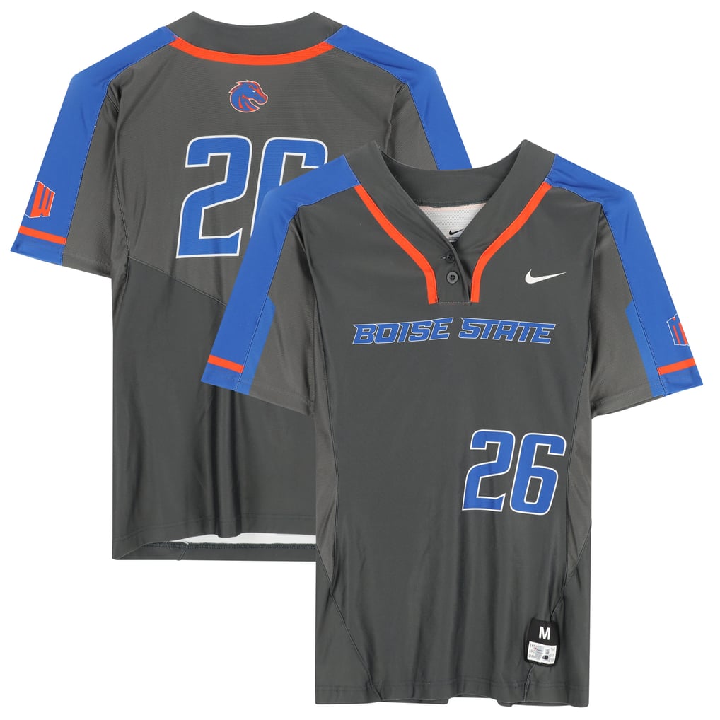 Boise State Broncos Fanatics Authentic Team-Issued #26 Gray Jersey from the Softball Program - Size M