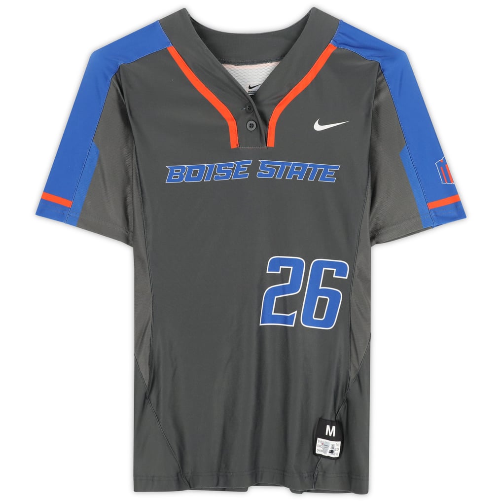 Boise State Broncos Fanatics Authentic Team-Issued #26 Gray Jersey from the Softball Program - Size M