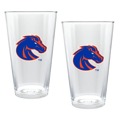Boise State Broncos Two-Piece 16oz. Double Play Pint Glass Set