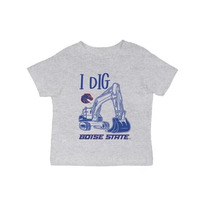 Boise State Broncos Vive La Fete Infant Excavator T-Shirt - Gray