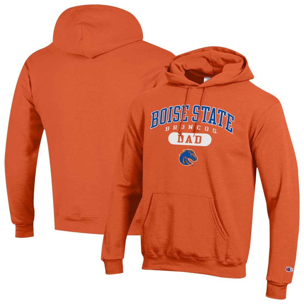 Champion Boise State Broncos Orange Dad Pill Box Eco Powerblend Hoodie