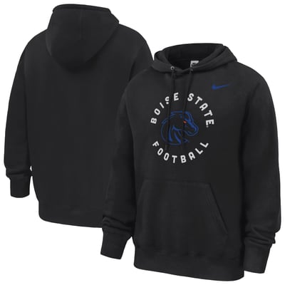 Boise State Broncos Nike 2026 Coaches Collection Club Fleece Hoodie - Black