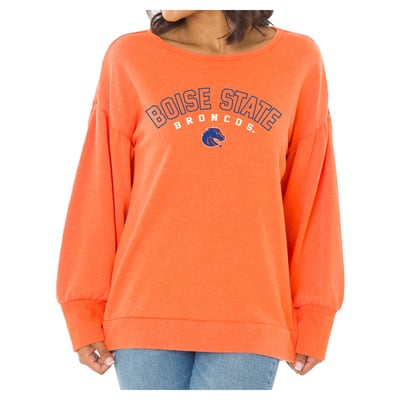 Boise State Broncos Flying Colors Apparel Women's Impressions Brooklyn Sweatshirt - Orange
