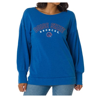 Boise State Broncos Flying Colors Apparel Women's Impressions Brooklyn T-Shirt - Royal
