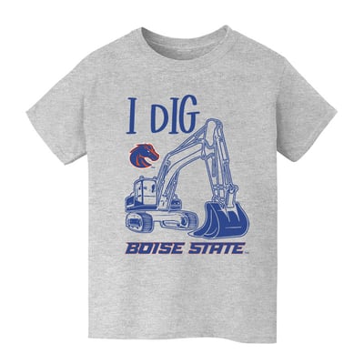 Boise State Broncos Vive La Fete Youth Excavator T-Shirt - Gray