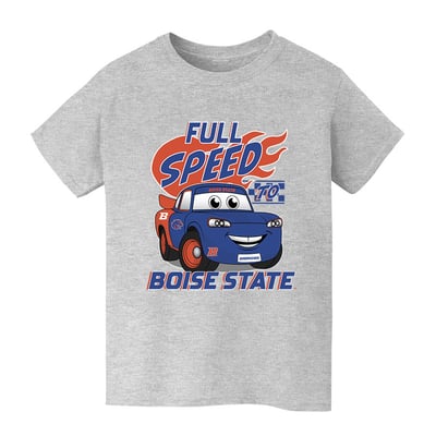  Boise State Broncos Vive La Fete Youth Full Speed T-Shirt - Gray