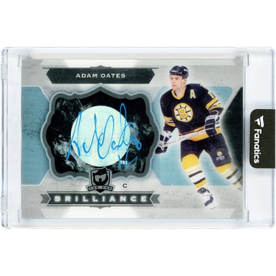 Adam Oates Boston Bruins Autographed 2014-15 Upper Deck The Cup Brilliance Light Blue Ink #B-AO Card 