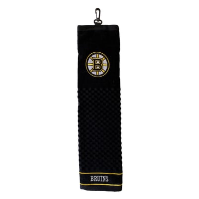 Boston Bruins 16" X 22" Tri-Fold Embroidered Scrubber Golf Towel