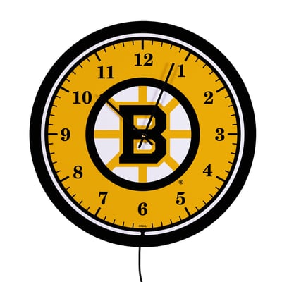 Boston Bruins 18" Lighted Round LED Wall Clock