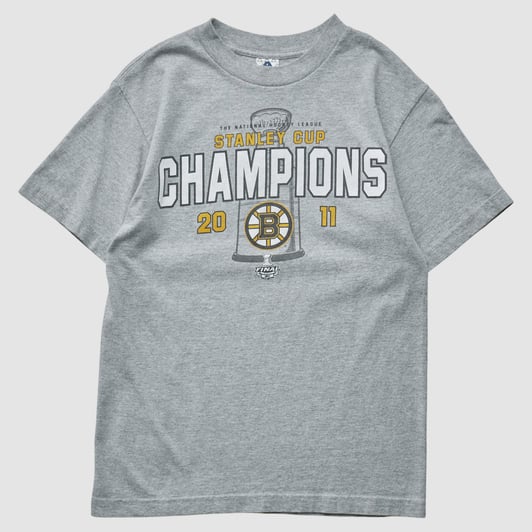 Boston Bruins Al Style 2011 T-shirt - Heather Gray - S by Fanatics Real Vintage