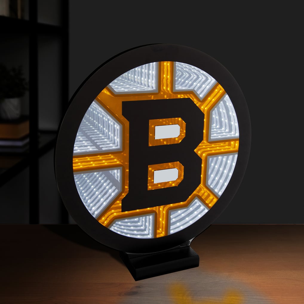 Boston Bruins LED Infinity Logo Light