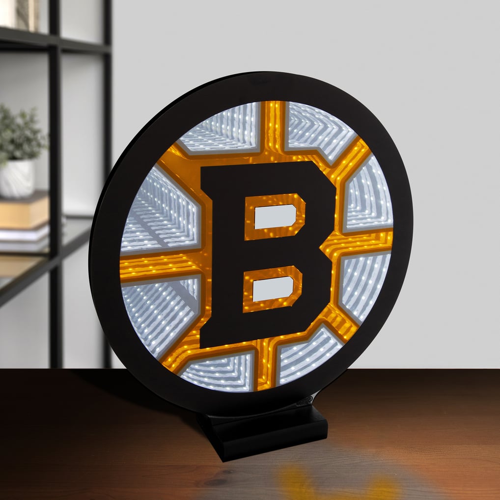Boston Bruins LED Infinity Logo Light