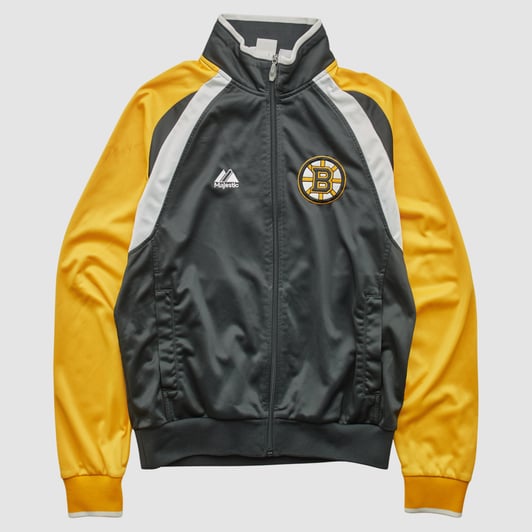 Boston Bruins Majestic 2000s Full Zip Jacket - Black - XS by Fanatics Real Vintage