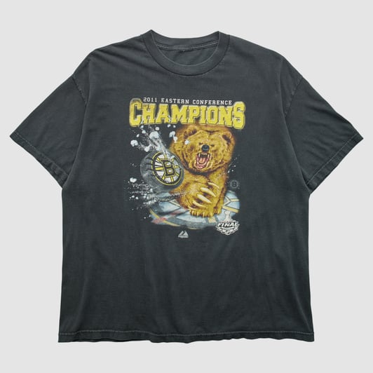 Boston Bruins Majestic 2011 T-shirt - Black - 2XL by Fanatics Real Vintage