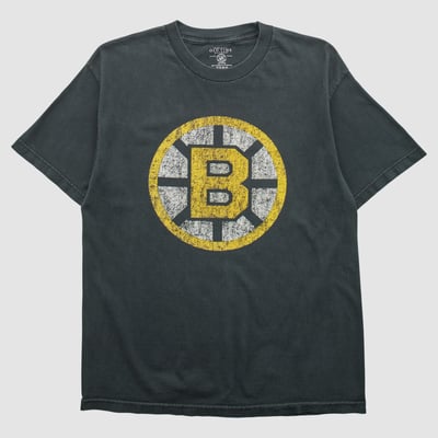 Boston Bruins Old Time Hockey 2000s T-shirt - Black - M by Fanatics Real Vintage