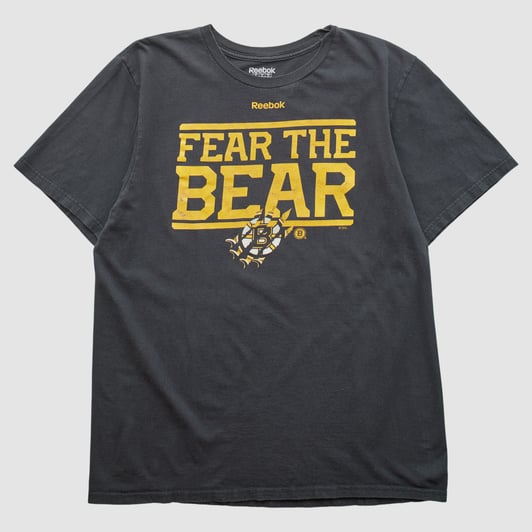 Boston Bruins Reebok 2010s T-shirt - Black - M by Fanatics Real Vintage