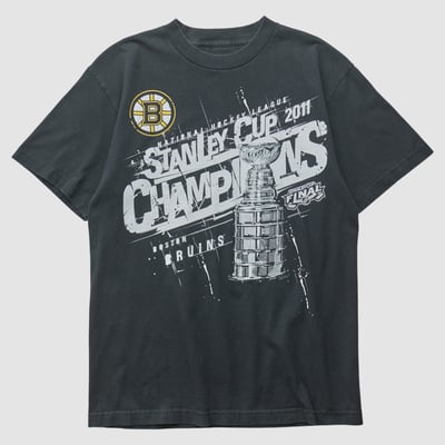Boston Bruins Reebok 2011 T-shirt - Black - M by Fanatics Real Vintage