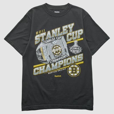 Boston Bruins Reebok 2011 T-shirt - Black - S by Fanatics Real Vintage