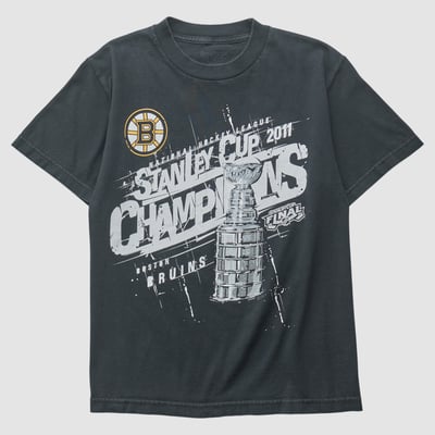 Boston Bruins Reebok 2011 T-shirt - Black - S by Fanatics Real Vintage
