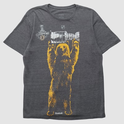 Boston Bruins Reebok 2011 T-shirt - Charcoal - M by Fanatics Real Vintage
