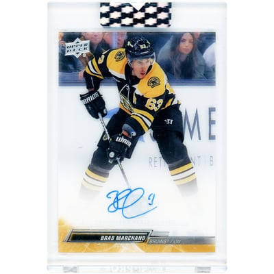 Brad Marchand Boston Bruins Autographed 2022-23 Upper Deck Clear Cut #CC-BM Card