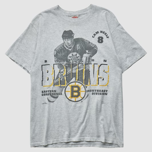 Cam Neely Nutmeg Mills 90s T-shirt - Heather Gray - S by Fanatics Real Vintage