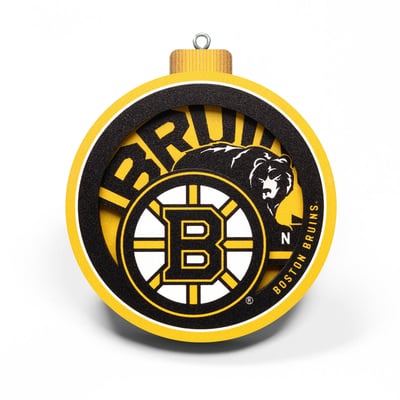Boston Bruins Fanpoint 3D Logo Series Ornament