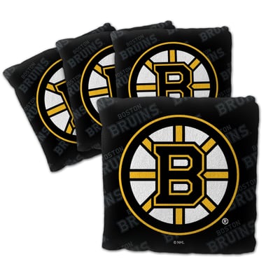 Boston Bruins Fanpoint Four-Piece Cornhole Bag Set