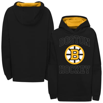 Boston Bruins Outerstuff Girls Youth Rink Sparkle Hoodie - Black

