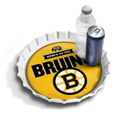 Boston Bruins IDNA 13" Bottle Cap Serving Tray