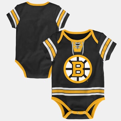  Boston Bruins Outerstuff Infant Hockey Jersey Bodysuit - Black