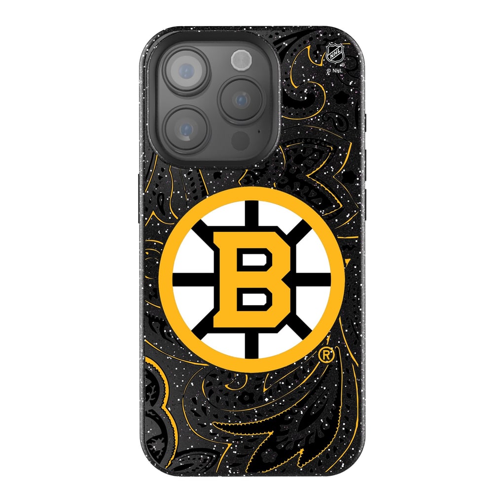 Boston Bruins Keyscaper Paisley Bling iPhone Case - Black