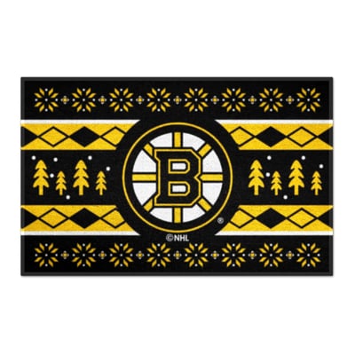 Boston Bruins Logo Brands 19" x 30" Holiday Sweater Starter Mat