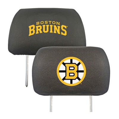 Boston Bruins Logo Brands Head Rest Cover