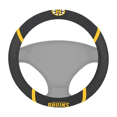 Boston Bruins Logo Brands Steering Wheel Cover