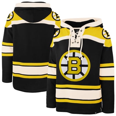 Boston Bruins '47 Big & Tall Superior Lacer Hoodie - Black