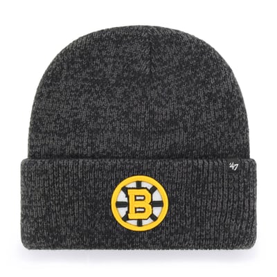 Boston Bruins '47 Brain Freeze Cuffed Knit Hat - Black