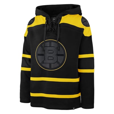 Boston Bruins '47 Fall Color Pop Lacer Hoodie - Black
