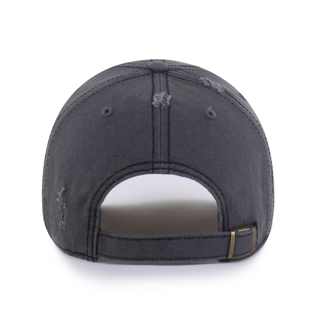  Boston Bruins '47 Weathered Clean Up Adjustable Hat - Charcoal